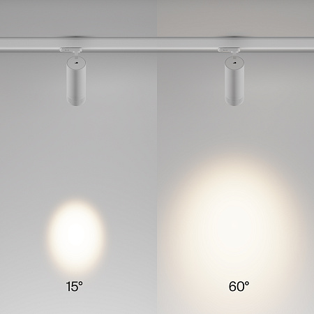 Трековый трехфазный светодиодный светильник Maytoni Trinity Focus Zoom TR198-3-20W2.7K-Z-W