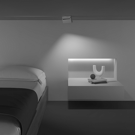 Трековый магнитный однофазный светодиодный светильник Maytoni Points Rot Gravity TR077-2-10W4K-W