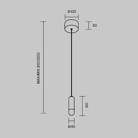 Светильник подвесной светодиодный Maytoni Bell MOD534PL-L4B3K1