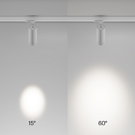 Трековый трехфазный светодиодный светильник Maytoni Trinity Focus Zoom TR198-3-20W4K-Z-W