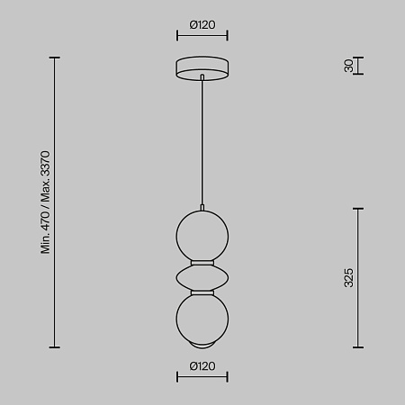 Светильник подвесной светодиодный Maytoni Brosche MOD362PL-L10GR3K Светильник подвесной светодиодный Maytoni Brosche MOD362PL-L10GR3K