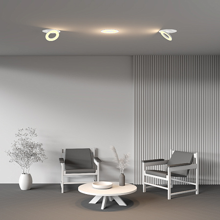 Светильник встраиваемый светодиодный Maytoni Vector DL102-12W2.7K-W Светильник встраиваемый светодиодный Maytoni Vector DL102-12W2.7K-W