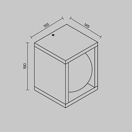 Уличный настенный светильник Maytoni Slate O483WL-L10GF3K Уличный настенный светильник Maytoni Slate O483WL-L10GF3K