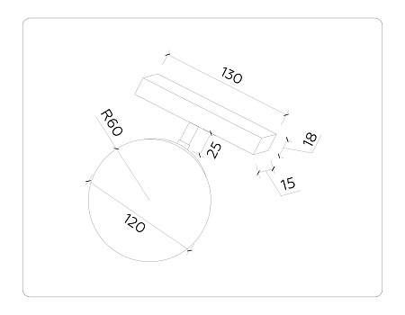 Трековый магнитный светодиодный светильник Magnetic GL GL3921