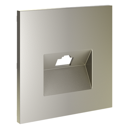 Накладка для розетки компьютерной RJ45 кат.6 Voltum S70 (шелк) VLS001304