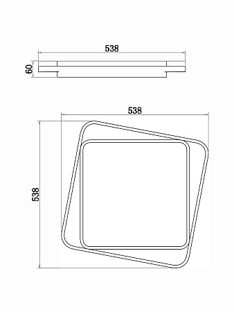 Светильник настенно-потолочный светодиодный Freya Arvin FR10030CL-L88W