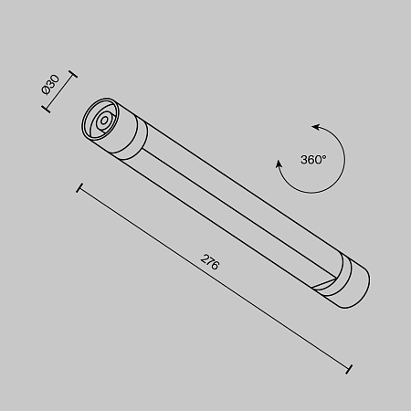 Светильник трековый светодиодный Maytoni Shelf Basis C147CL-L300-6W3K-B
