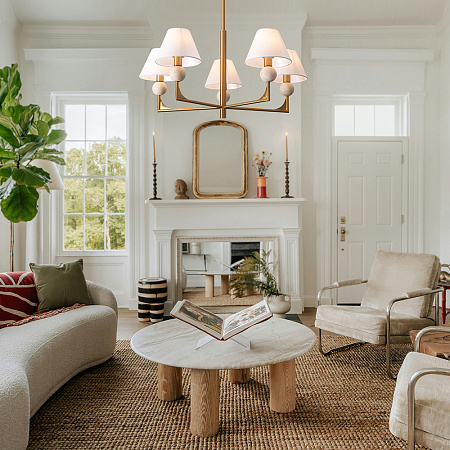 Люстра на штанге Freya Riley FR2043CL-05BS Люстра на штанге Freya Riley FR2043CL-05BS