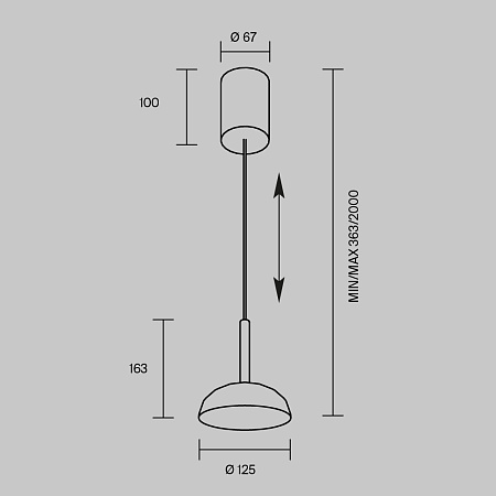 Светильник подвесной светодиодный Maytoni Vita MOD451PL-L8B3K