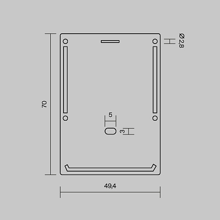 Комплект заглушек для профиля ALM-5070-В-2М (2 шт.) Maytoni 642096