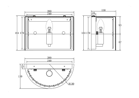Светильник настенный Maytoni Wonderland MOD313WL-01G