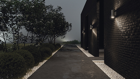 Уличный светильник на стену Maytoni Bowery O574WL-02GR