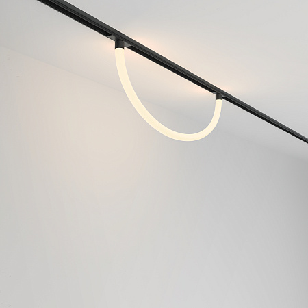 Трековый магнитный однофазный светодиодный светильник Maytoni Exility TR101-2-20W3K-B Трековый магнитный однофазный светодиодный светильник Maytoni Exility TR101-2-20W3K-B