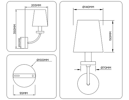 Светильник настенный High light LH75359 Светильник настенный High light LH75359