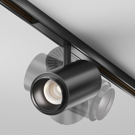 Трековый магнитный светодиодный светильник Maytoni Exility X Focus Zoom TR244-12W4K-B