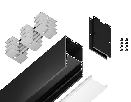 Профиль для ленты до 32мм 35*67мм ILLUMINATION GP3000BK