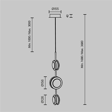 Светильник подвесной светодиодный Maytoni Pharao MOD361PL-L22BS3K Светильник подвесной светодиодный Maytoni Pharao MOD361PL-L22BS3K