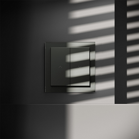 Выключатель двухклавишный встраиваемый для жалюзи 10А Voltum S70 (титан) VLS020706 Выключатель двухклавишный встраиваемый для жалюзи 10А Voltum S70 (титан) VLS020706