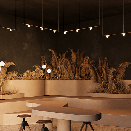 Трековый магнитный светодиодный светильник Maytoni Levity Luna TR185-1-3W2.7K-B