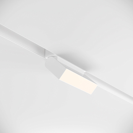 Трековый магнитный однофазный светодиодный светильник Maytoni Basis Rot Gravity TR075-2-10W4K-W