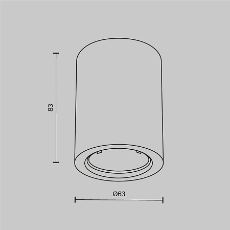 Светильник потолочный Maytoni Conik gyps C001CL-GU10-W