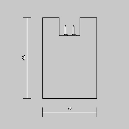 Трековый однофазный уличный светодиодный светильник Maytoni Elasity IP Alfa O-TR01-2-S-16WW3K