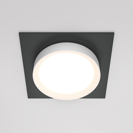 Светильник встраиваемый Maytoni Hoop DL086-GX53-SQ-BW Светильник встраиваемый Maytoni Hoop DL086-GX53-SQ-BW