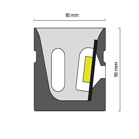 Гибкий неон 10 Вт/м 4000К 24V IP20 Maytoni Изгиб поперек оптической оси 432015