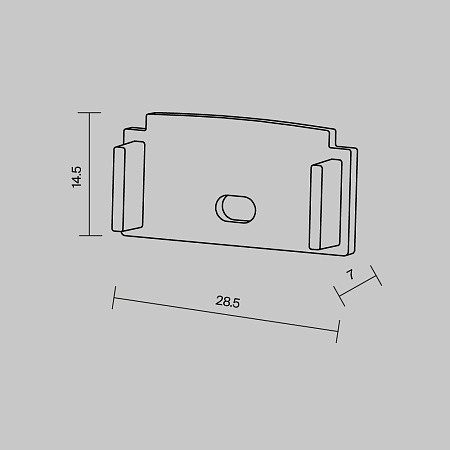 Комплект заглушек для профиля 636003/636005 Maytoni Led Strip 642008