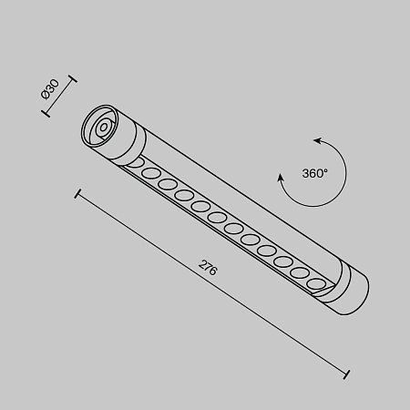 Светильник трековый светодиодный Maytoni Shelf Points C149CL-L300-6W3K-B