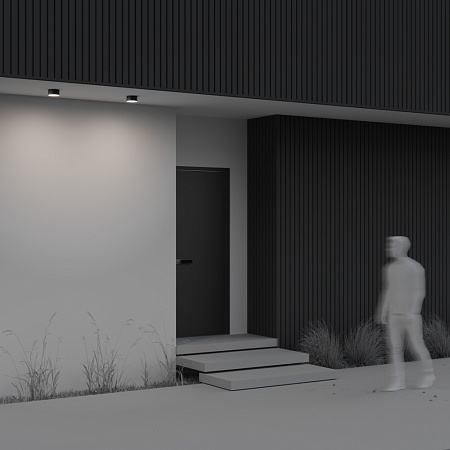 Уличный потолочный светодиодный светильник Maytoni Zon IP O430CL-L15B4K