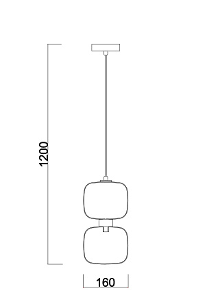 Светильник подвесной Freya Lumen FR5215PL-01BS