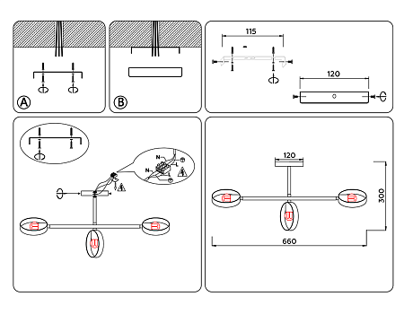 Люстра потолочная TR TR8229