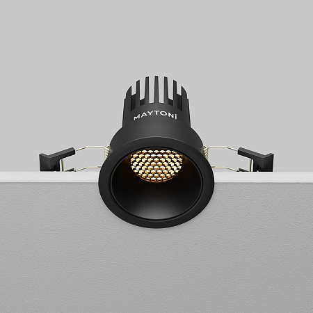 Светильник встраиваемый светодиодный Maytoni Dip DL115-10W-2.7K-B