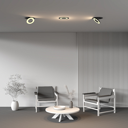 Светильник встраиваемый светодиодный Maytoni Vector DL102-12W2.7K-B