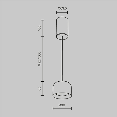 Светильник подвесной светодиодный Maytoni Comfy P113-L12-3K-BS