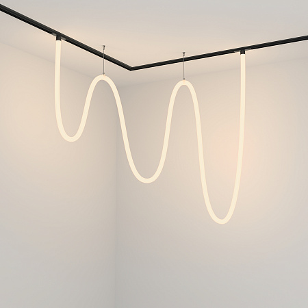 Трековый магнитный однофазный светодиодный светильник Maytoni Exility TR101-2-100W3K-B Трековый магнитный однофазный светодиодный светильник Maytoni Exility TR101-2-100W3K-B