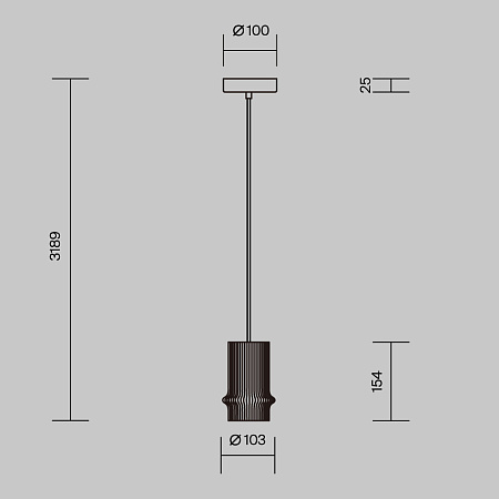 Светильник подвесной светодиодный Maytoni Pilastro MOD430PL-L5W3K Светильник подвесной светодиодный Maytoni Pilastro MOD430PL-L5W3K