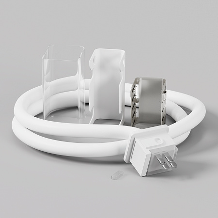 Коннектор питания для гибкого неона 17x12 мм (выход прямой) Maytoni Изгиб поперек оптической оси 432012