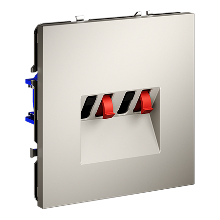 Розетка акустическая встраиваемая VOLTUM S70 4-местная, (кашемир) VLS060303 Розетка акустическая встраиваемая VOLTUM S70 4-местная, (кашемир) VLS060303