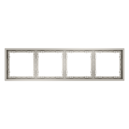 Рамка пластиковая VOLTUM S70 на 4 поста, (кашемир) VLS100403