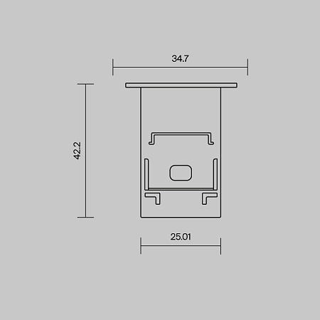 Комплект заглушек (для профиля 35×42) 2 шт. Maytoni 642054
