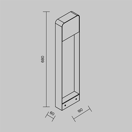 Уличный ландшафтный светодиодный светильник Maytoni Porte O481FL-L7BWD3K