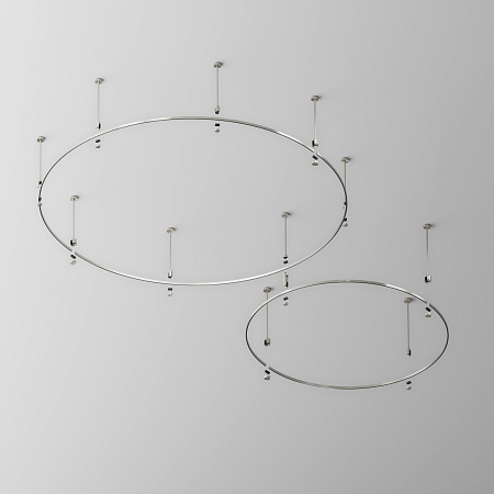 Шинопровод магнитный накладной/подвесной Maytoni Flarity TRX154-2SR-D1800-PT