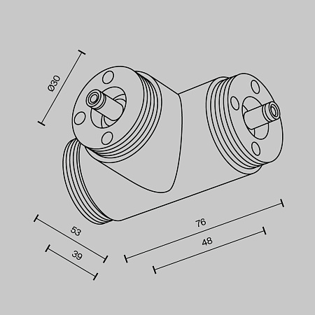 T-образный плоский коннектор для системы без ввода питания Maytoni Shelf CA015TC-B T-образный плоский коннектор для системы без ввода питания Maytoni Shelf CA015TC-B