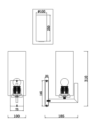Бра Maytoni Fortano MOD089WL-01BS Бра Maytoni Fortano MOD089WL-01BS