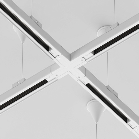 Коннектор Х-образный для трехфазного шинопровода Maytoni Trinity TRA005CX-31W