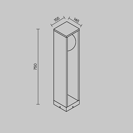 Уличный ландшафтный светильник Maytoni Slate O483FL-L10GF3K