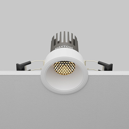 Светильник встраиваемый светодиодный Maytoni Dip DL123-10W-3K-W