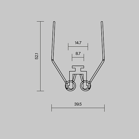 Комплект креплений (4шт) для профиля 632004 Maytoni Led Strip 642004